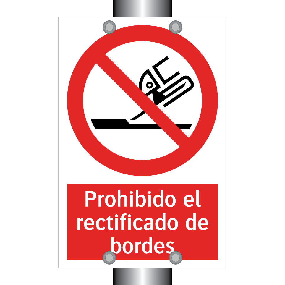 Prohibido el rectificado de bordes