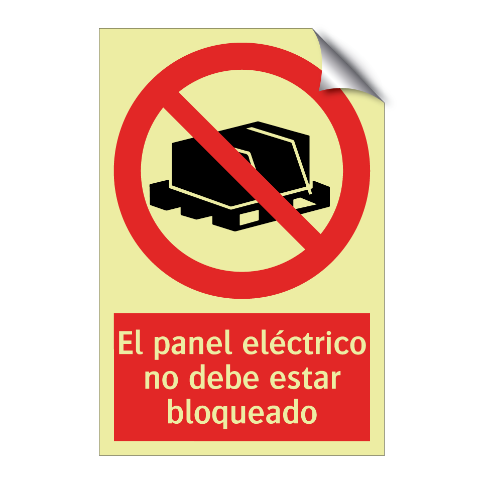 El panel eléctrico no debe estar bloqueado