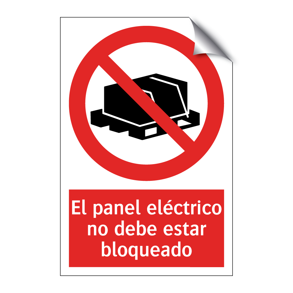 El panel eléctrico no debe estar bloqueado