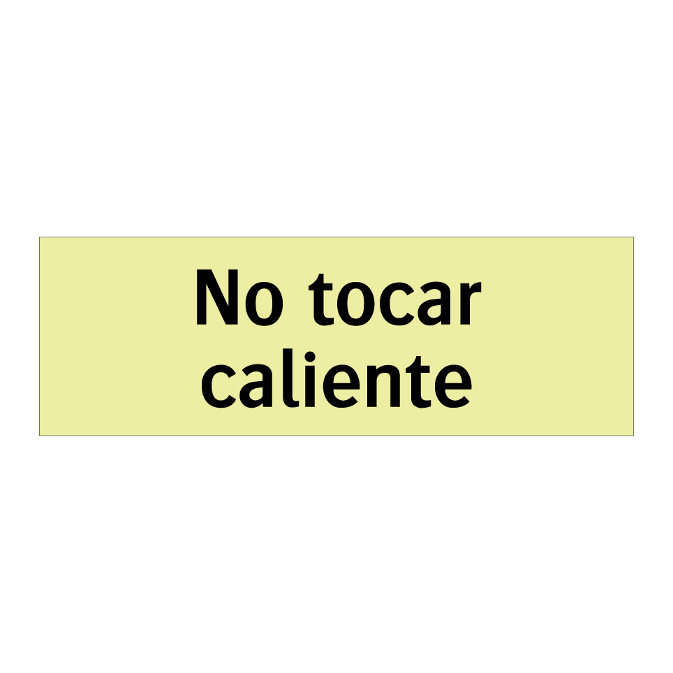No tocar caliente