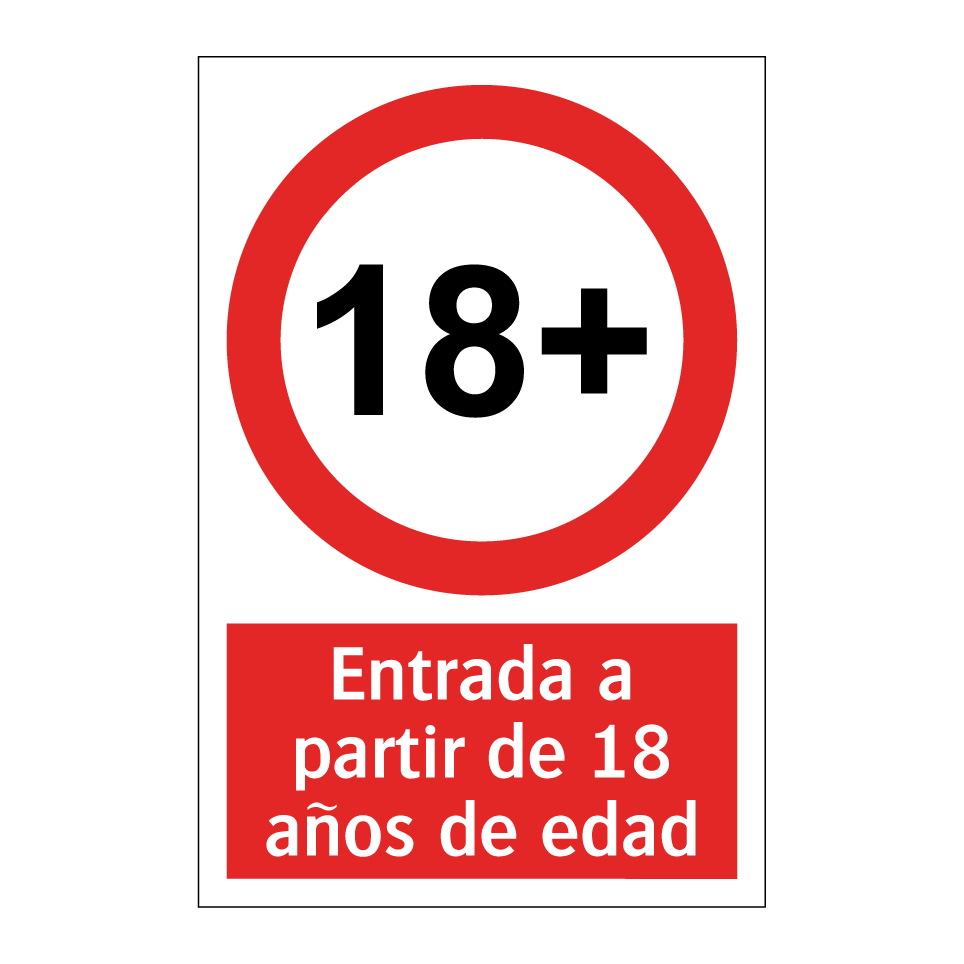 Entrada a partir de 18 años de edad