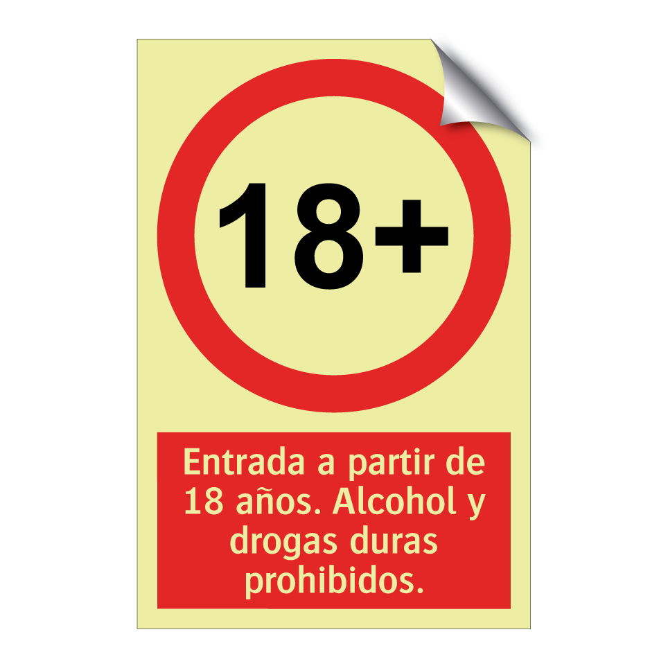 Entrada a partir de 18 años. Alcohol y drogas duras prohibidos.