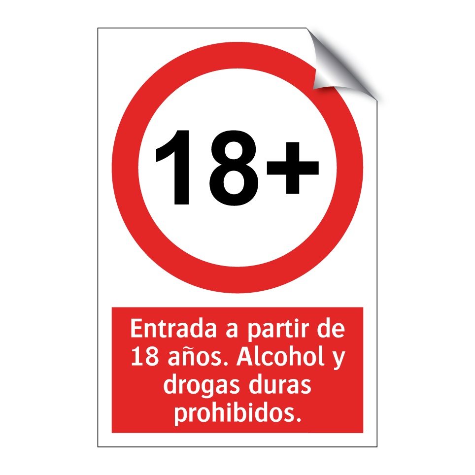 Entrada a partir de 18 años. Alcohol y drogas duras prohibidos.