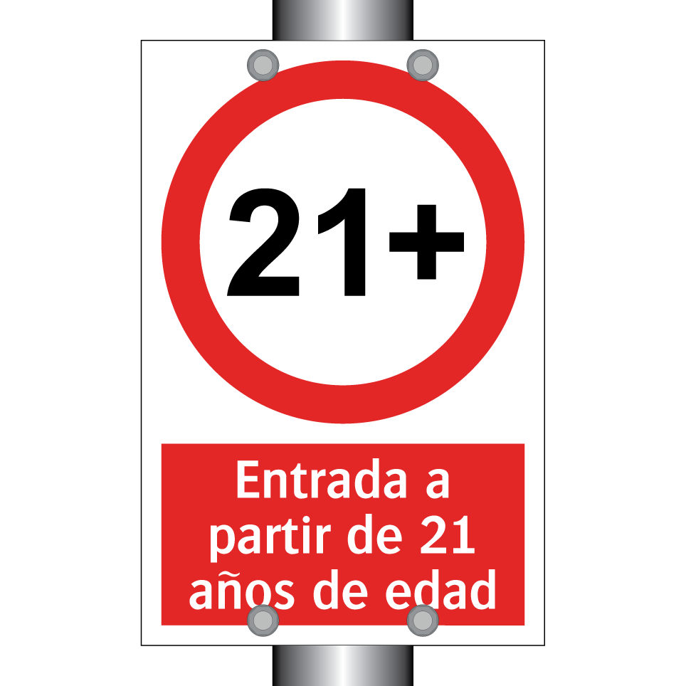 Entrada a partir de 21 años de edad