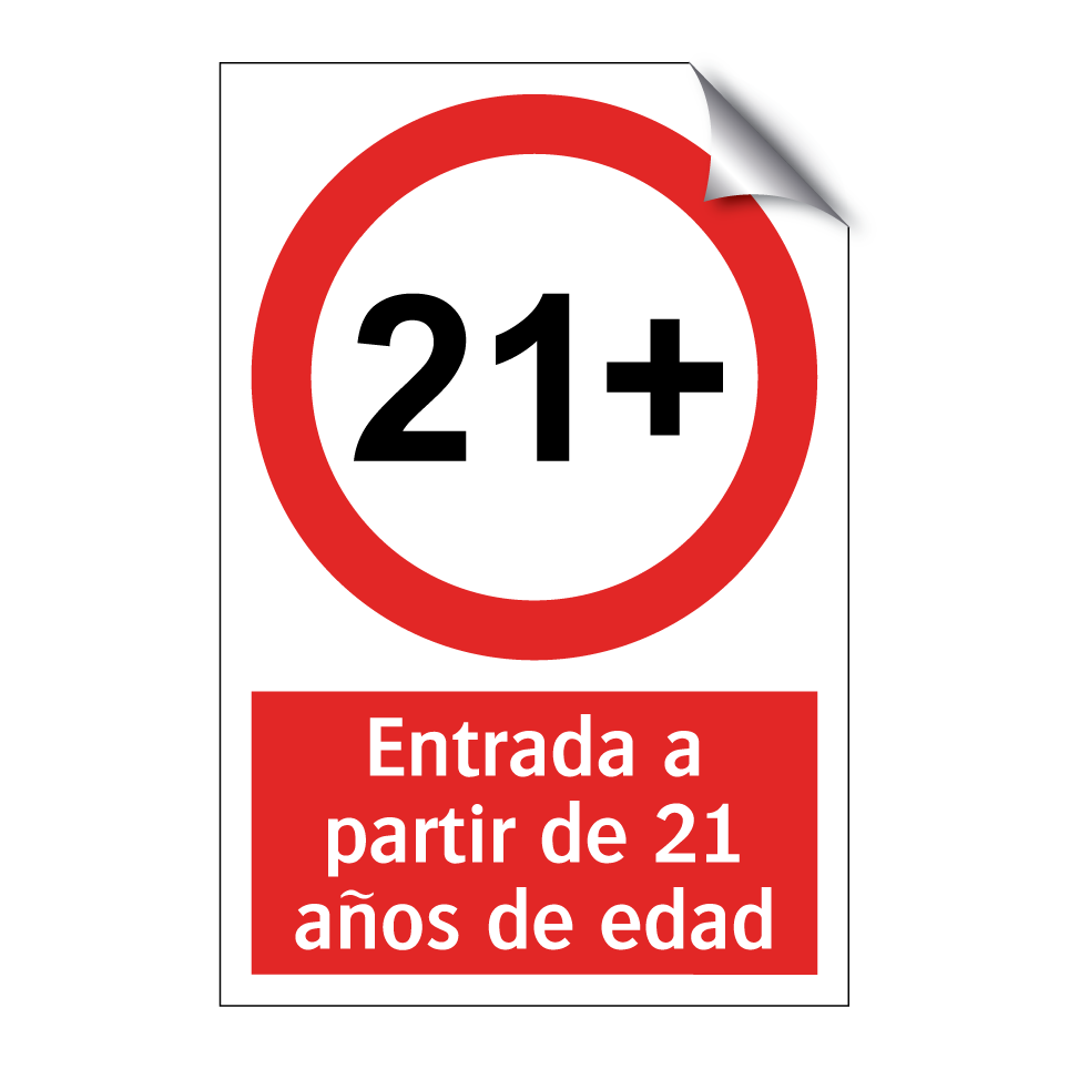Entrada a partir de 21 años de edad