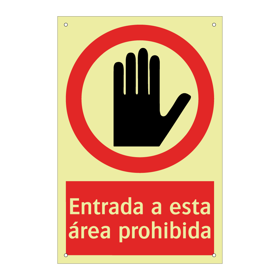 Entrada a esta área prohibida