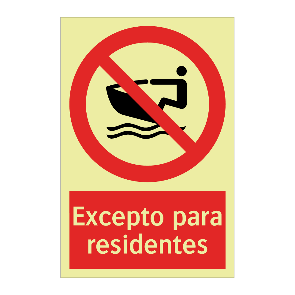 Excepto para residentes