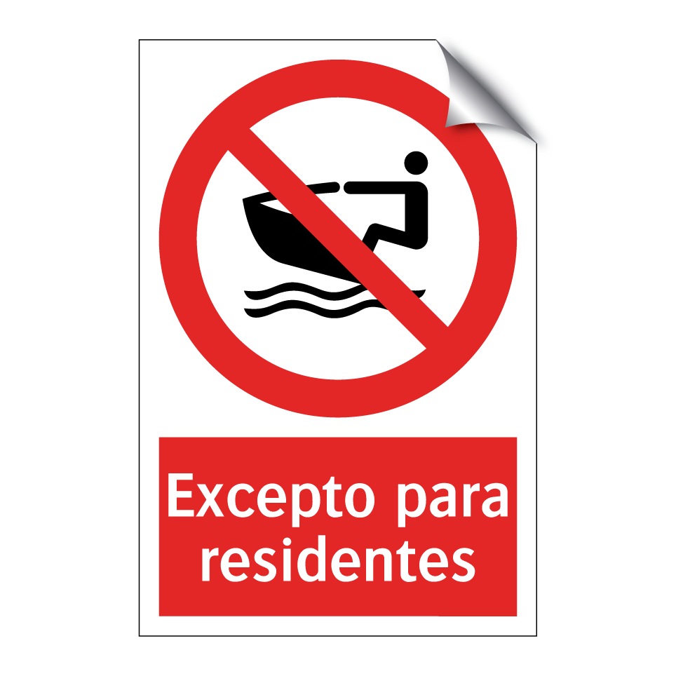 Excepto para residentes