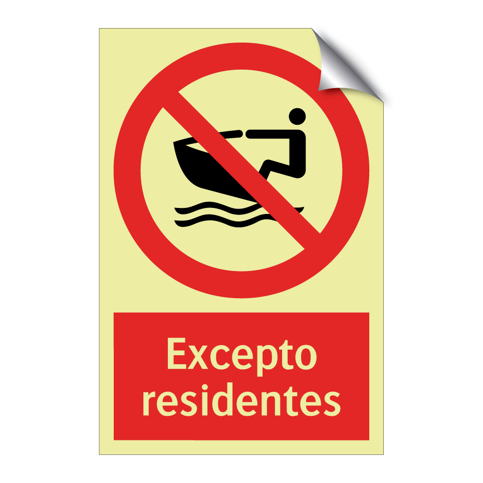 Excepto residentes
