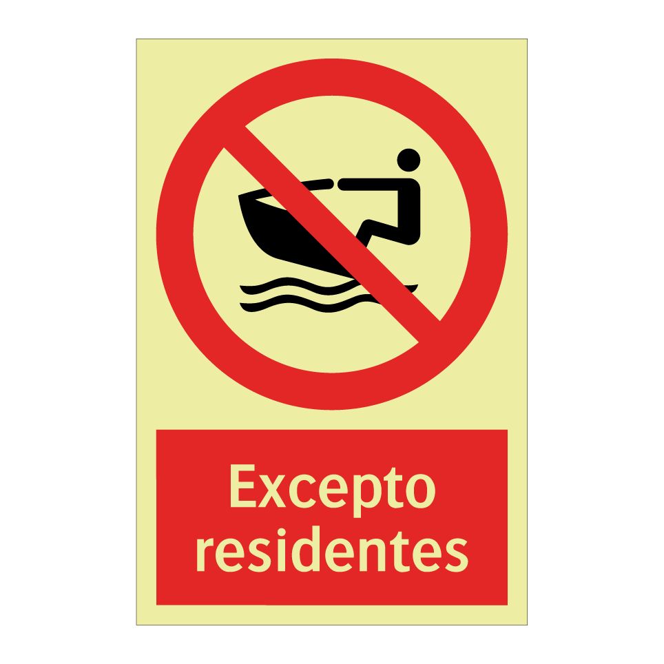 Excepto residentes