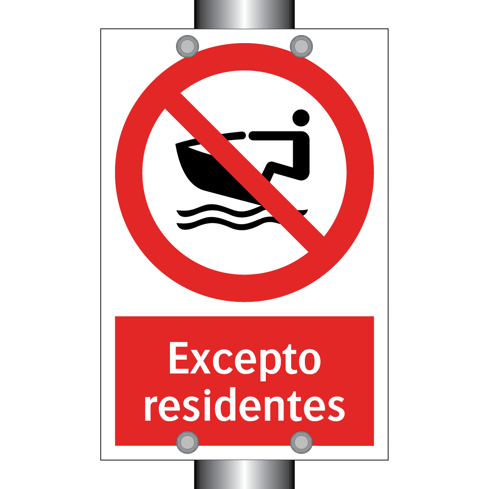 Excepto residentes