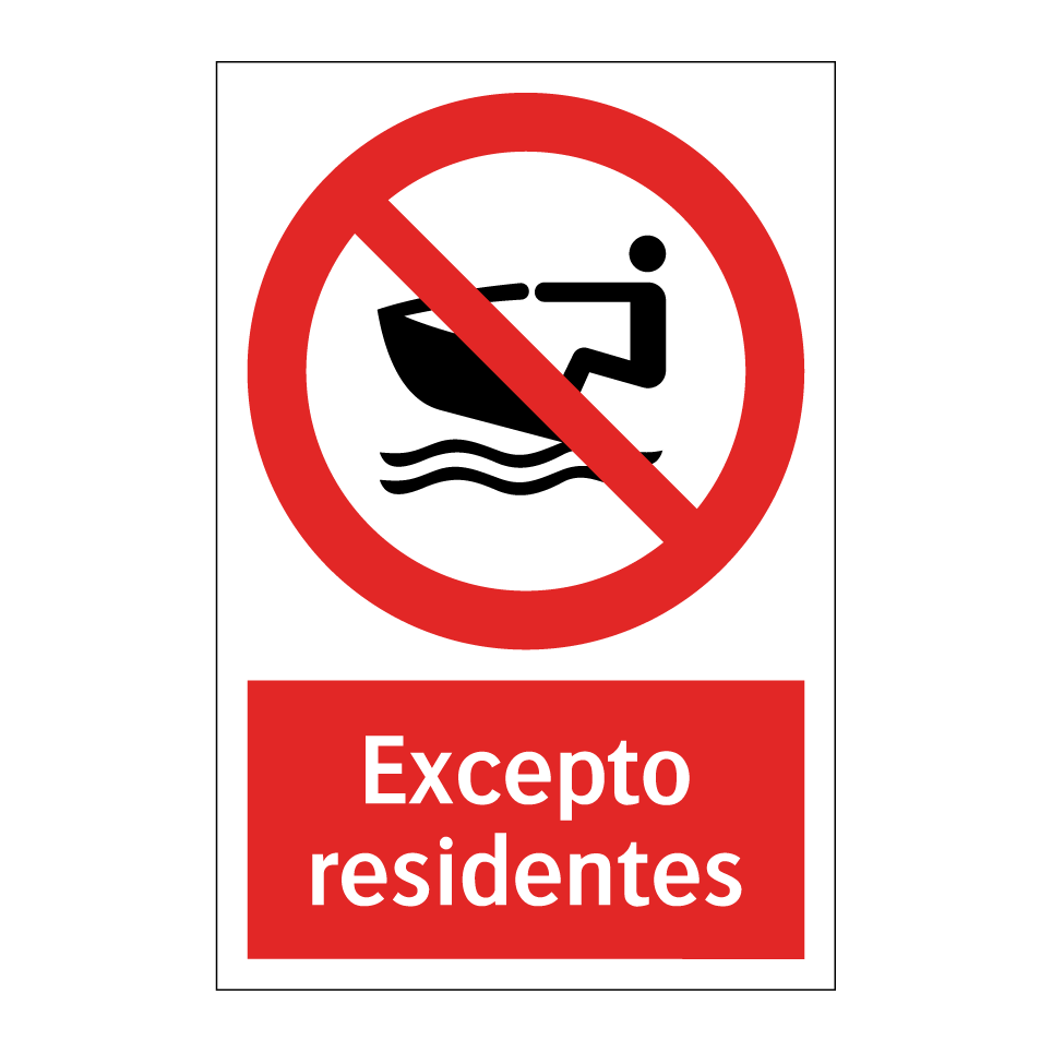 Excepto residentes
