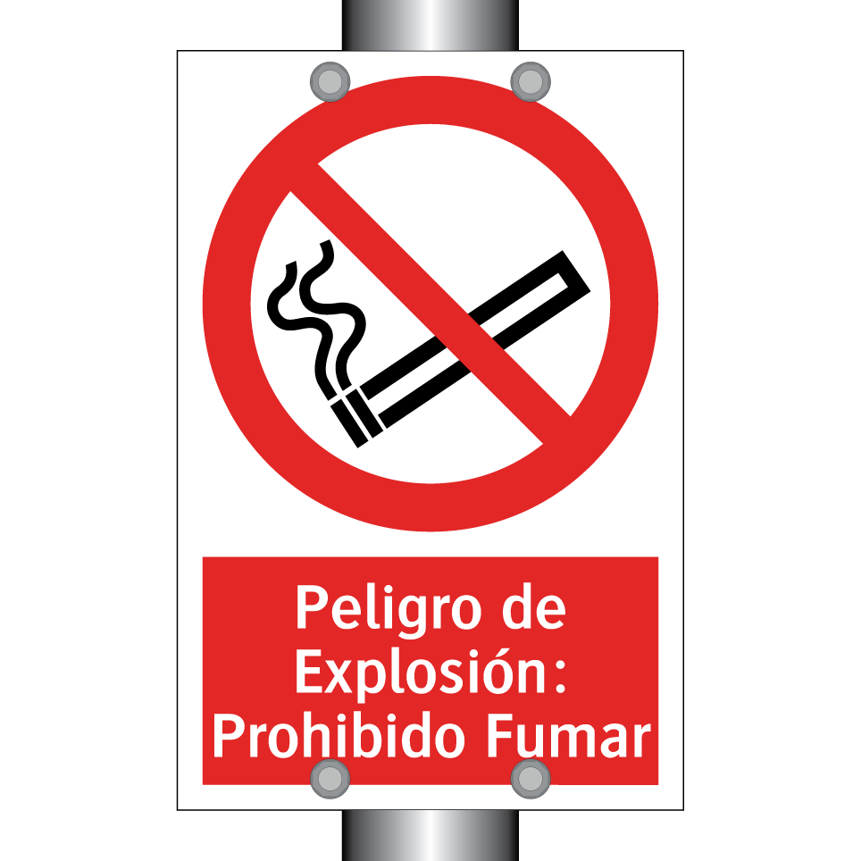 Peligro de Explosión: Prohibido Fumar