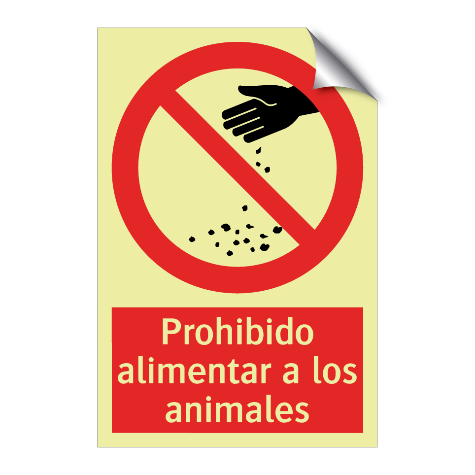 Prohibido alimentar a los animales