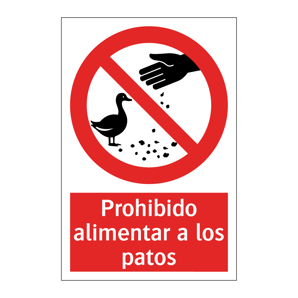 Prohibido alimentar a los patos