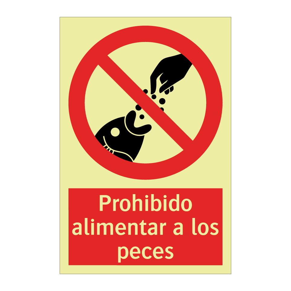 Prohibido alimentar a los peces
