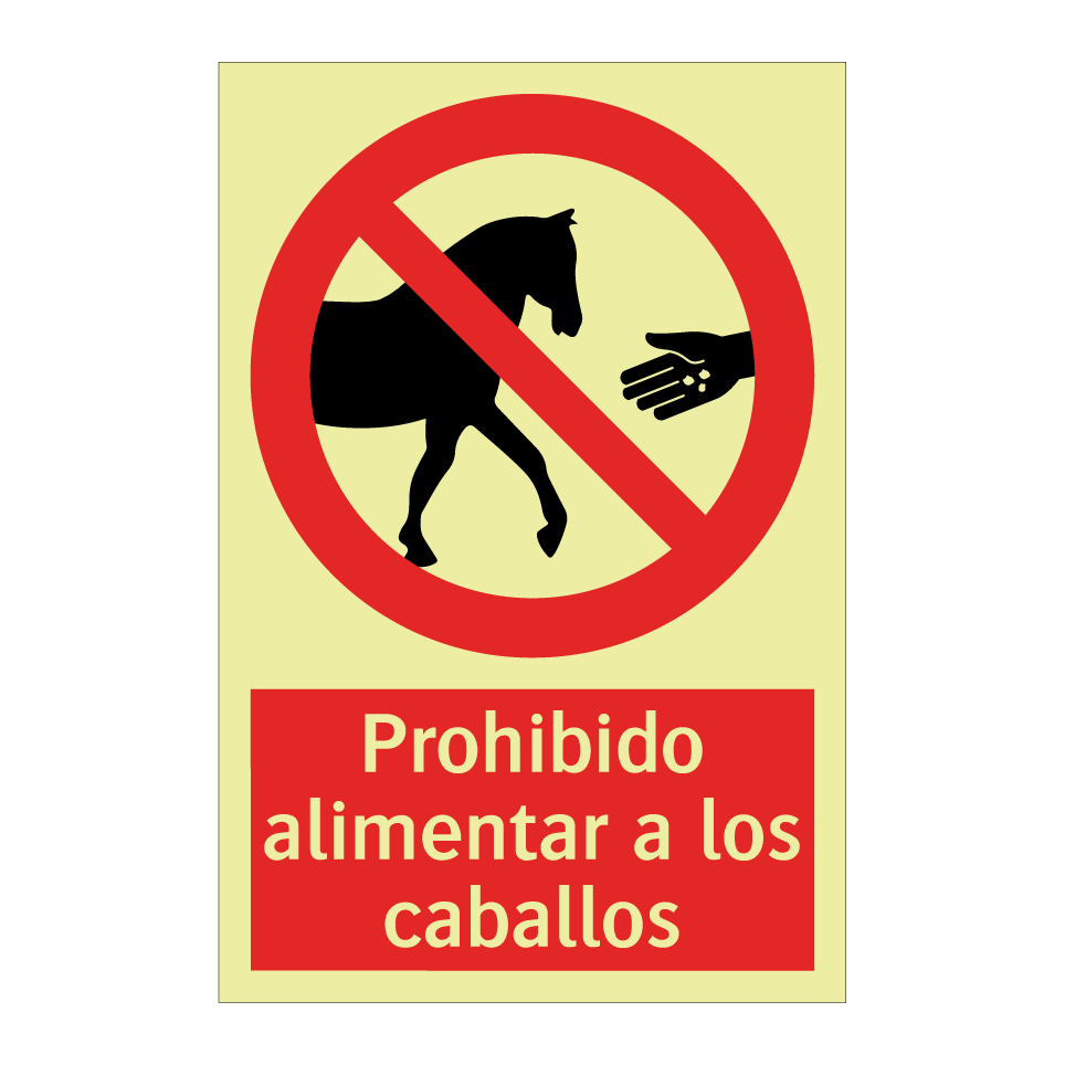 Prohibido alimentar a los caballos