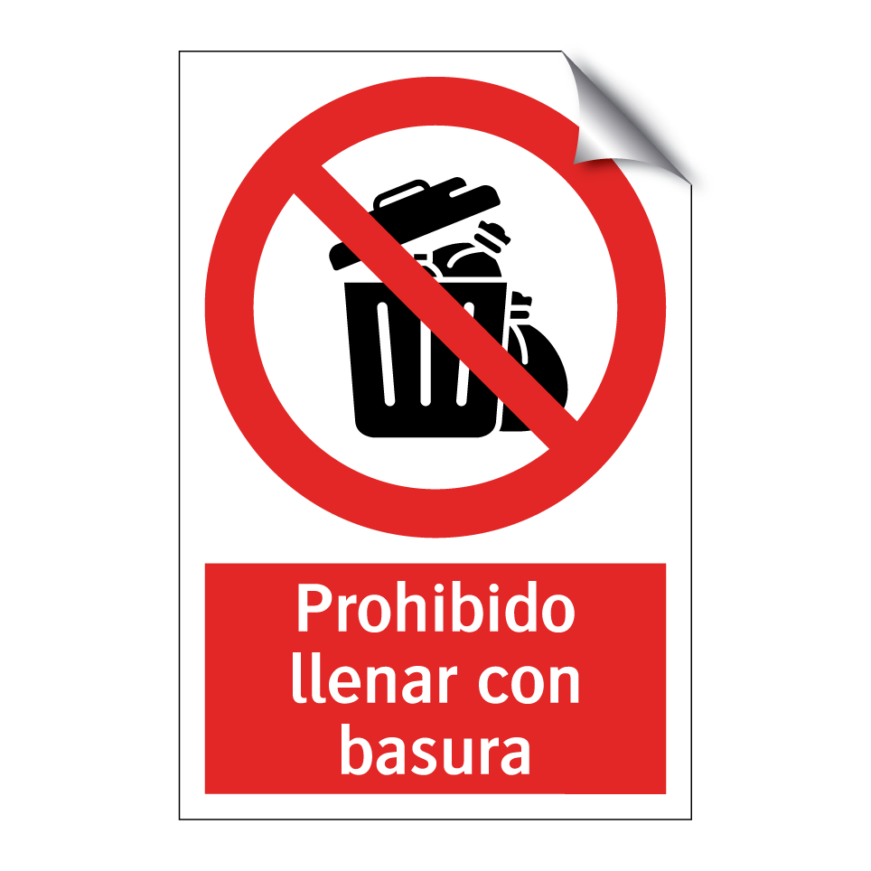 Prohibido llenar con basura