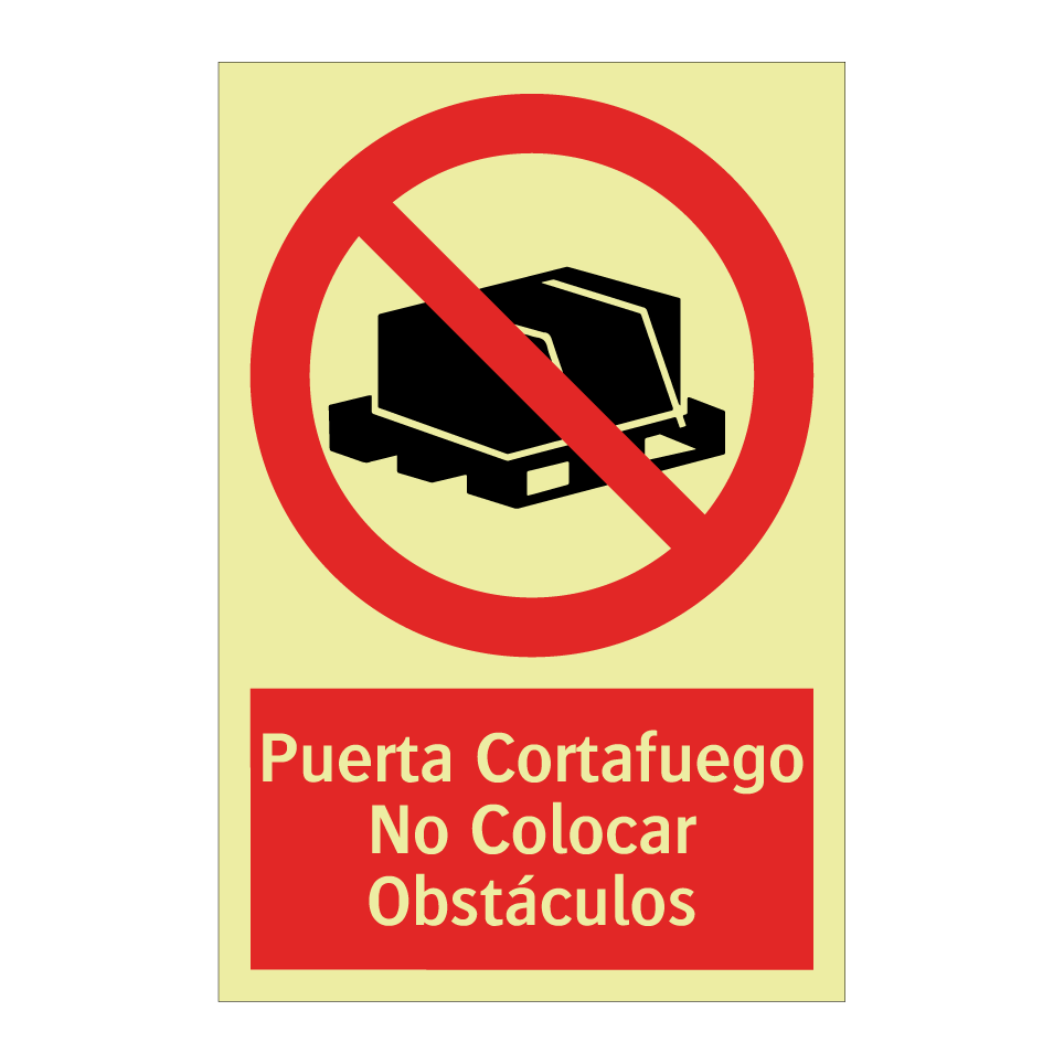 Puerta Cortafuego No Colocar Obstáculos