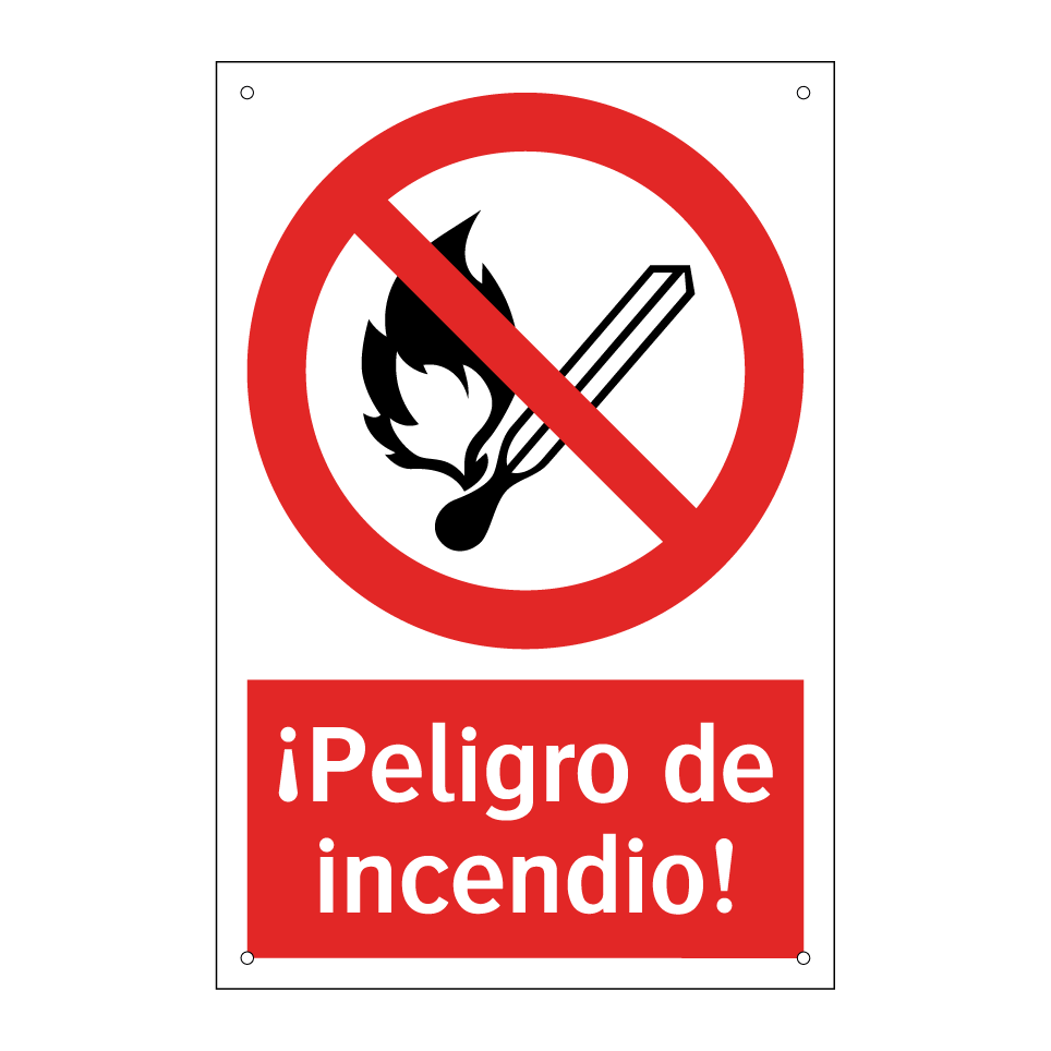 ¡Peligro de incendio!