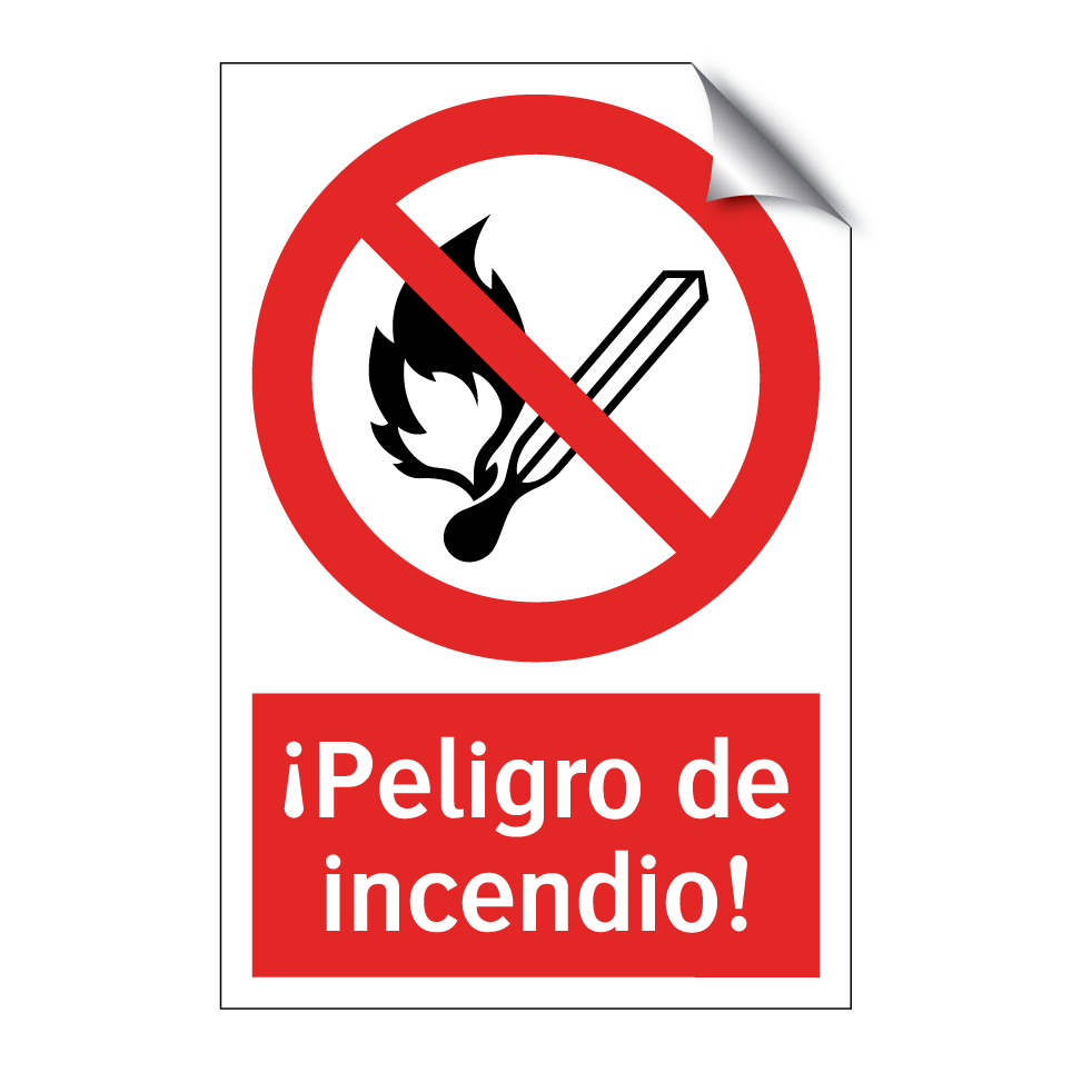 ¡Peligro de incendio!