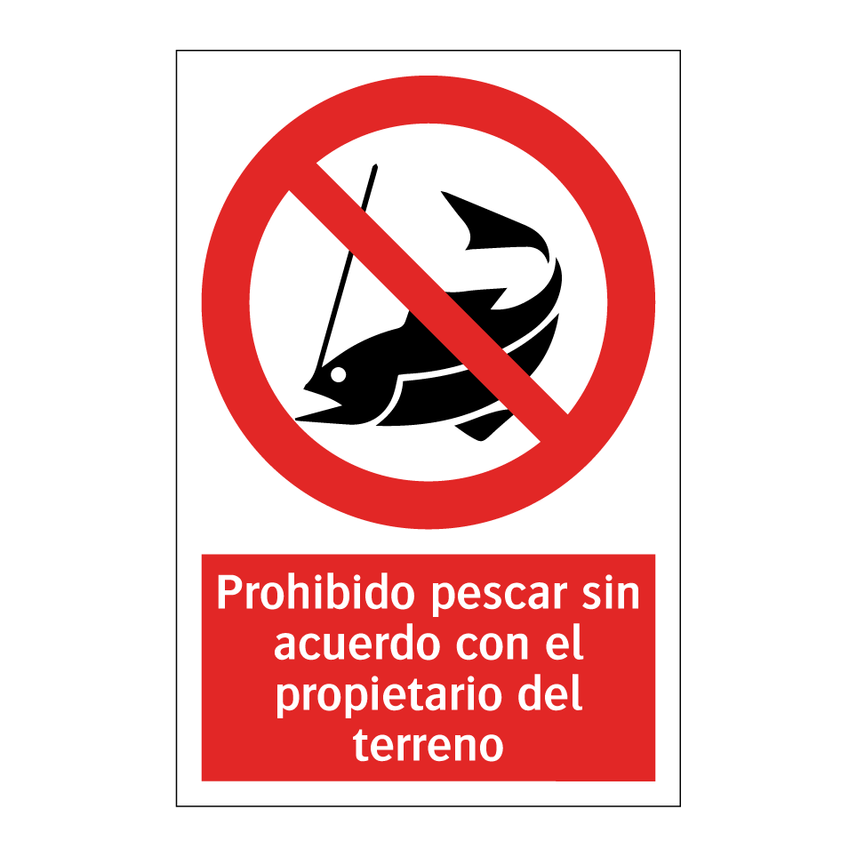 Prohibido pescar sin acuerdo con el propietario del terreno