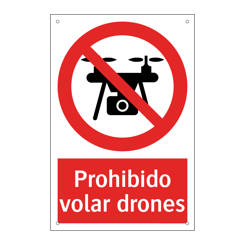 Prohibido volar drones