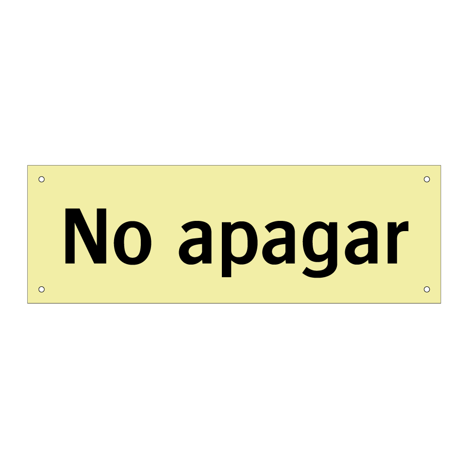 No apagar