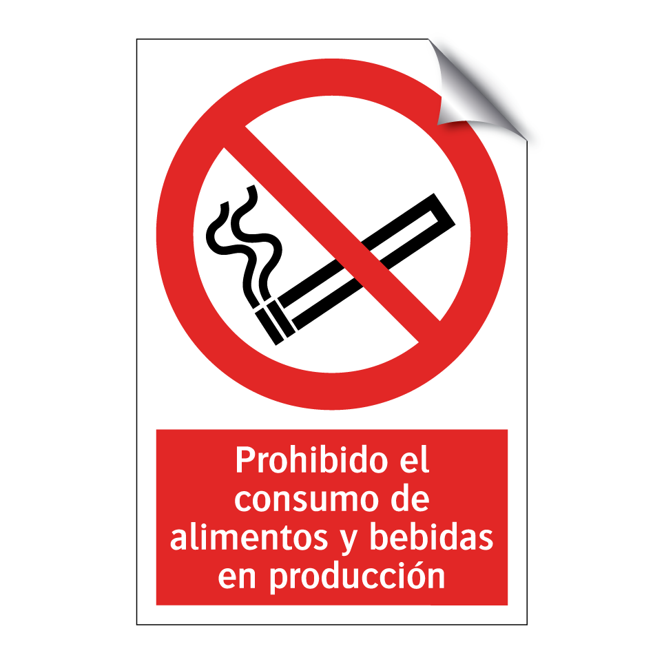 Prohibido el consumo de alimentos y bebidas en producción