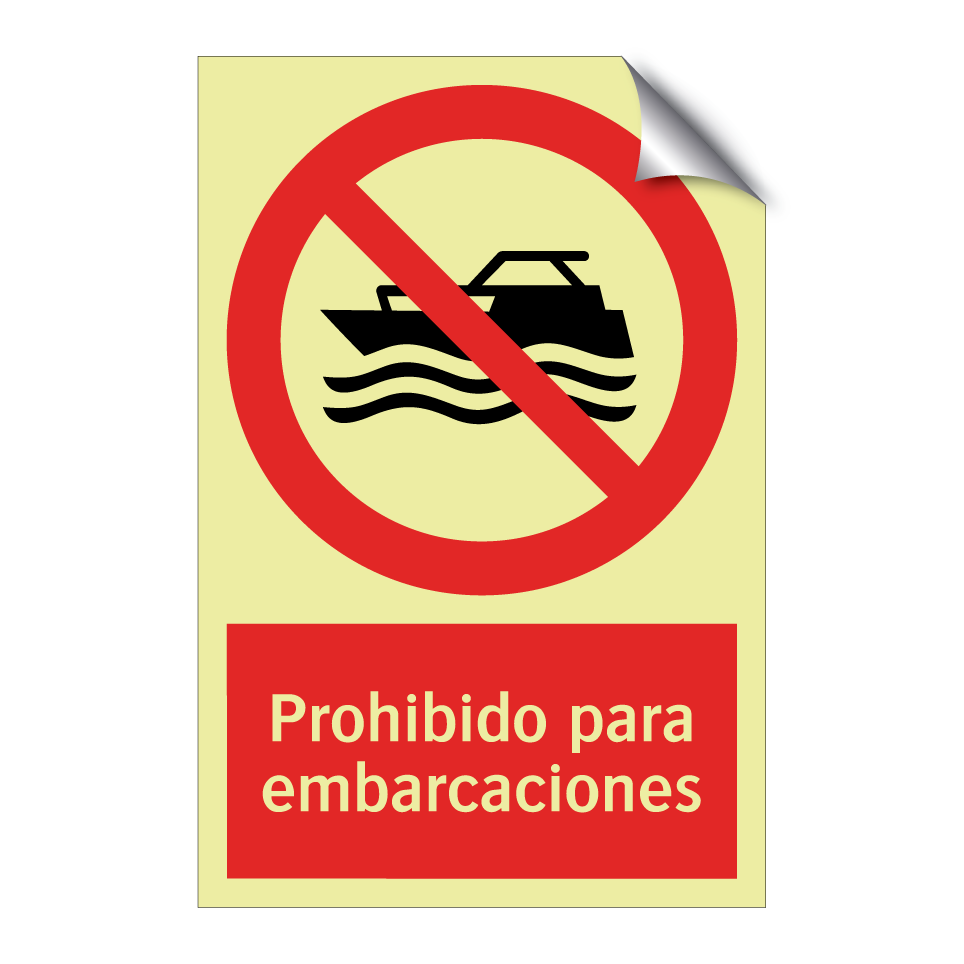 Prohibido para embarcaciones