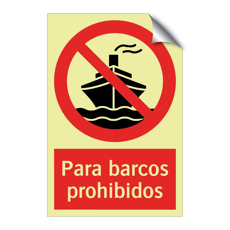 Para barcos prohibidos