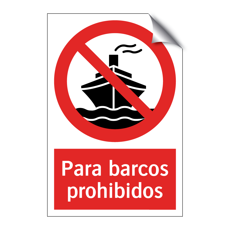 Para barcos prohibidos