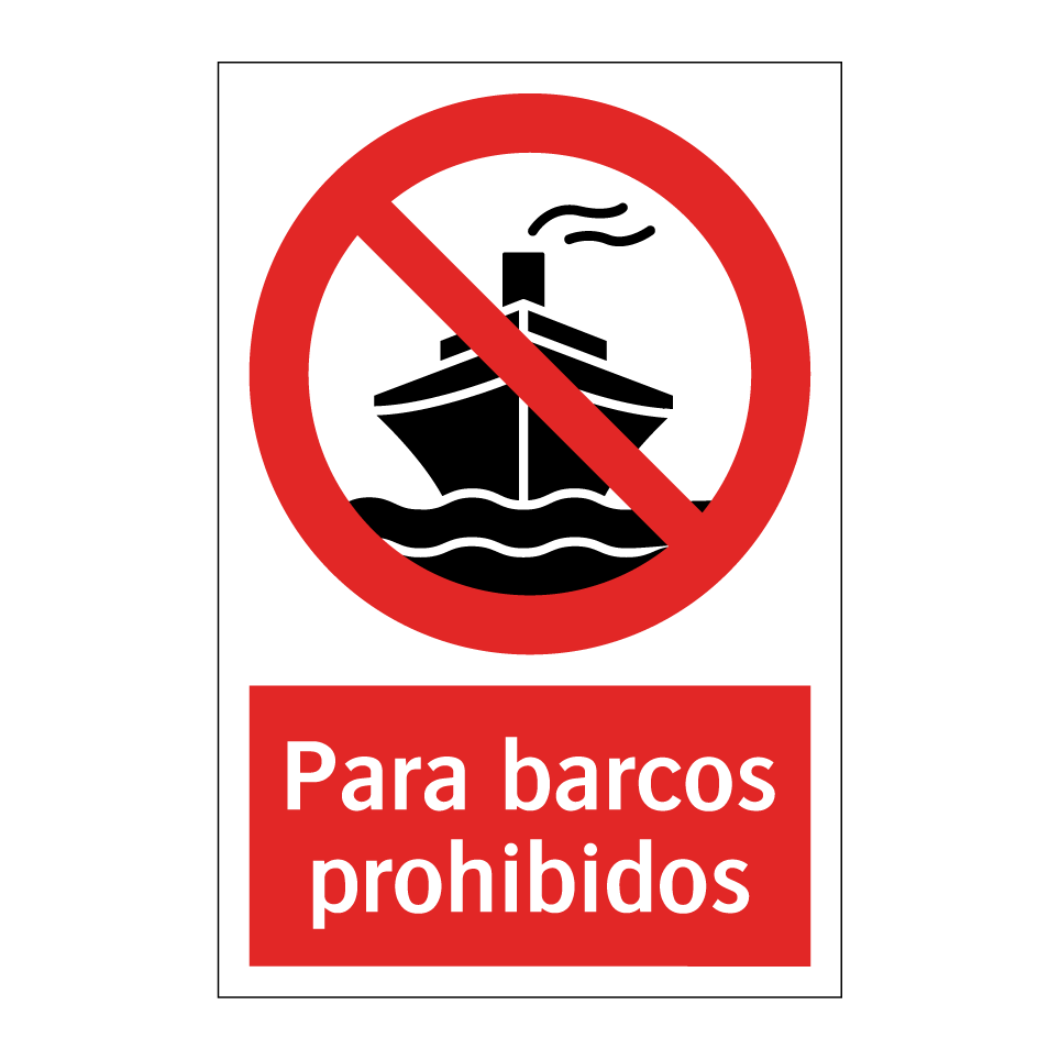 Para barcos prohibidos