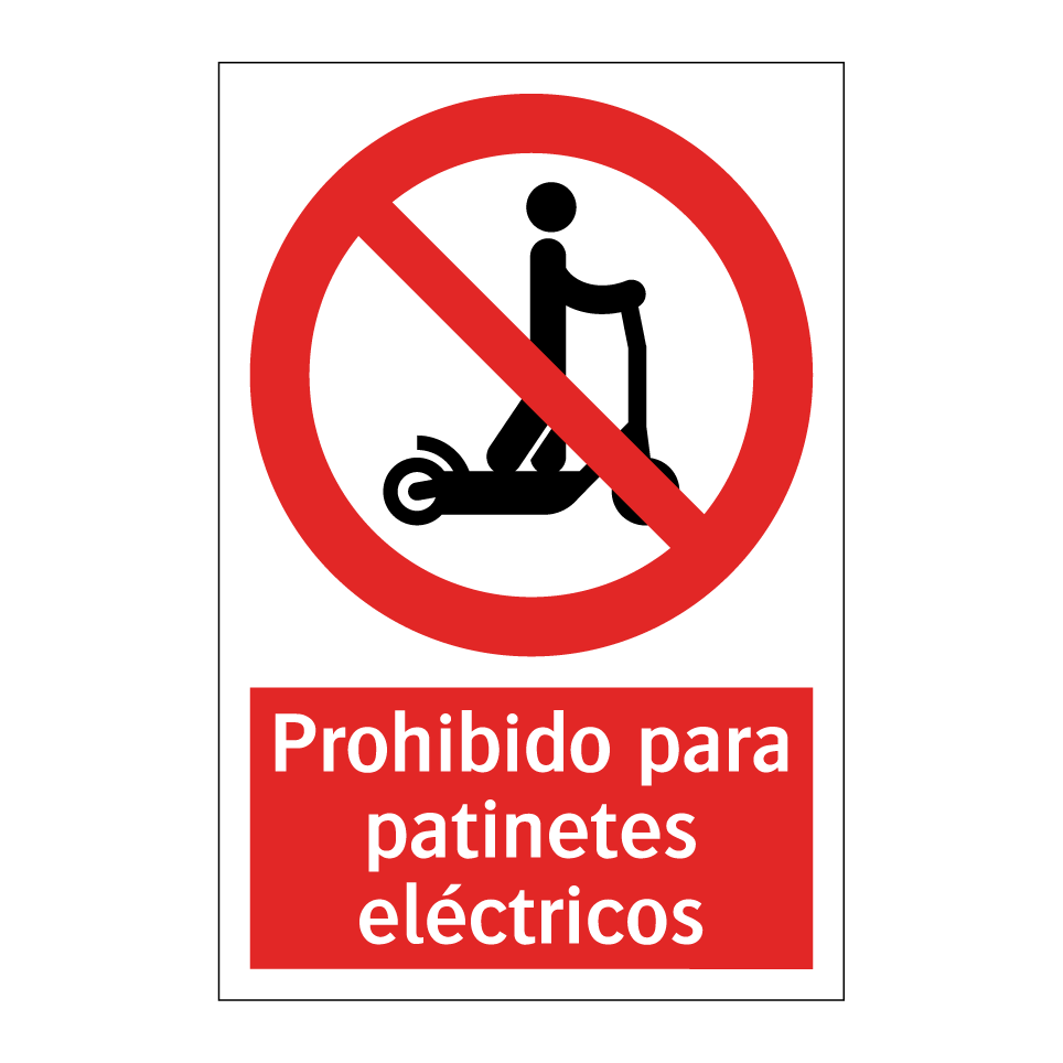 Prohibido para patinetes eléctricos