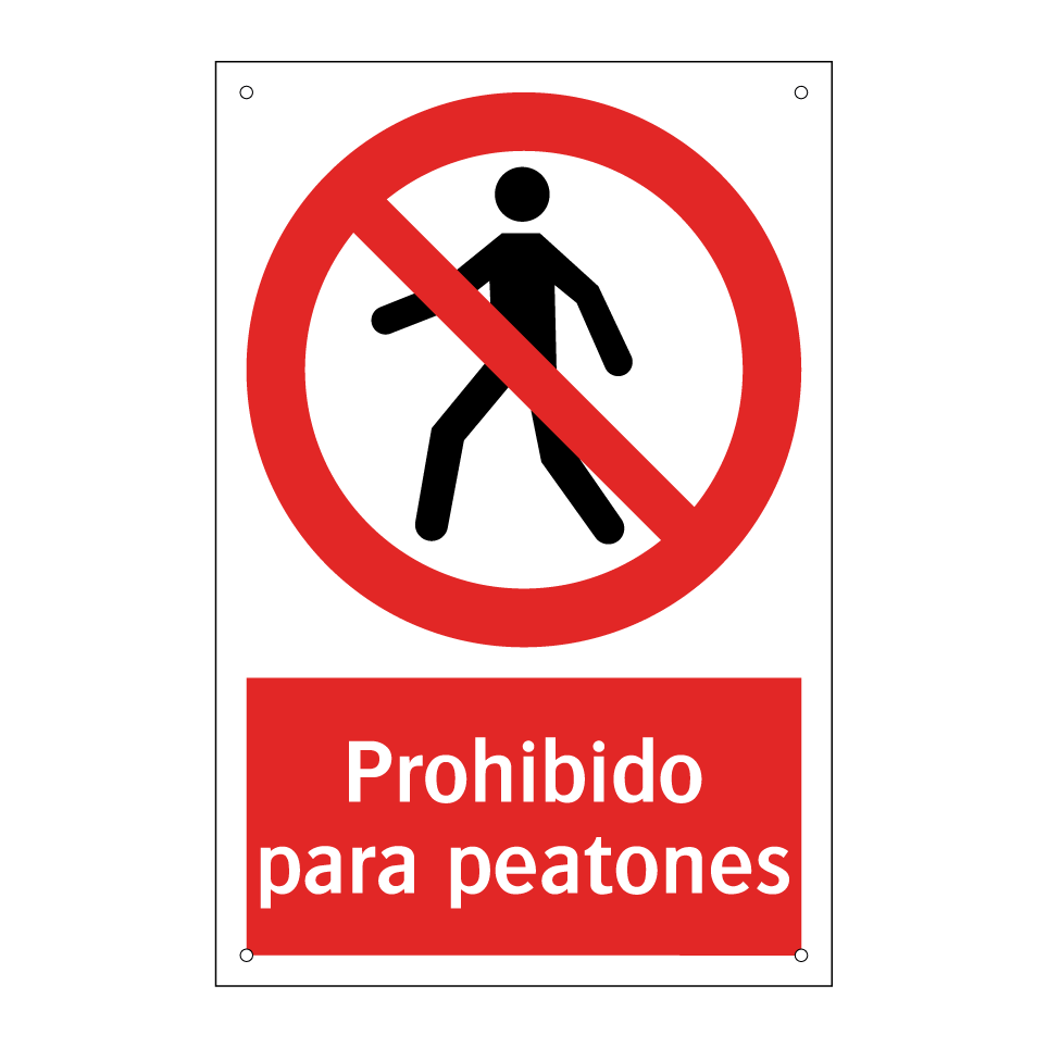 Prohibido para peatones