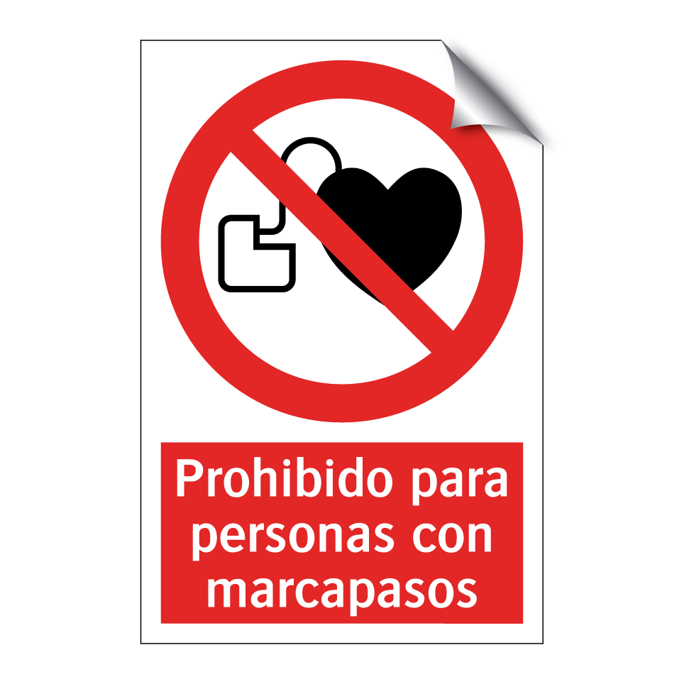 Prohibido para personas con marcapasos