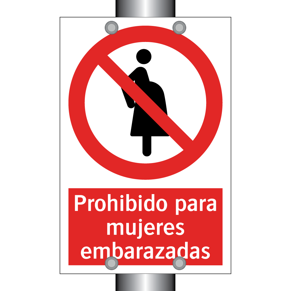 Prohibido para mujeres embarazadas