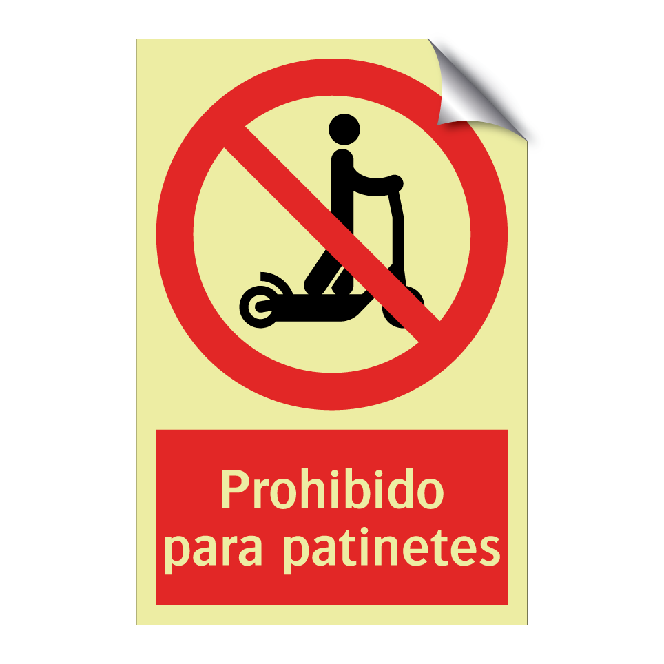 Prohibido para patinetes