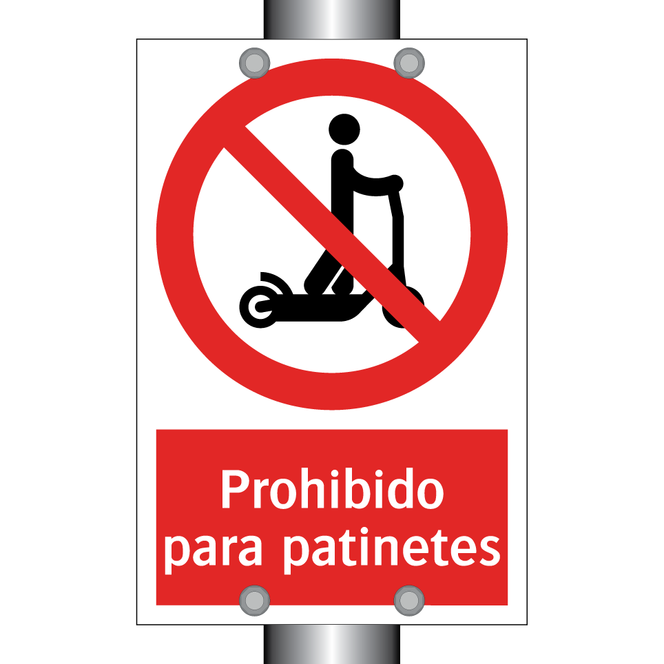 Prohibido para patinetes