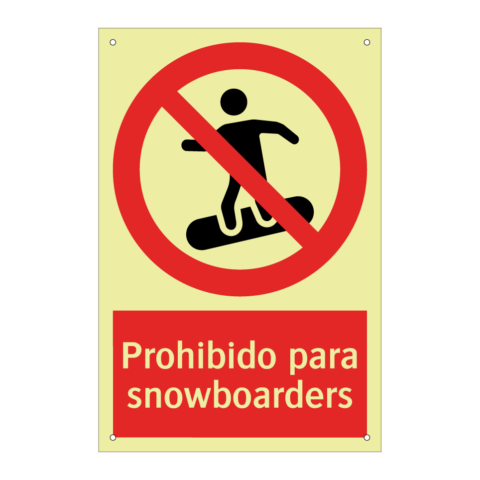 Prohibido para snowboarders