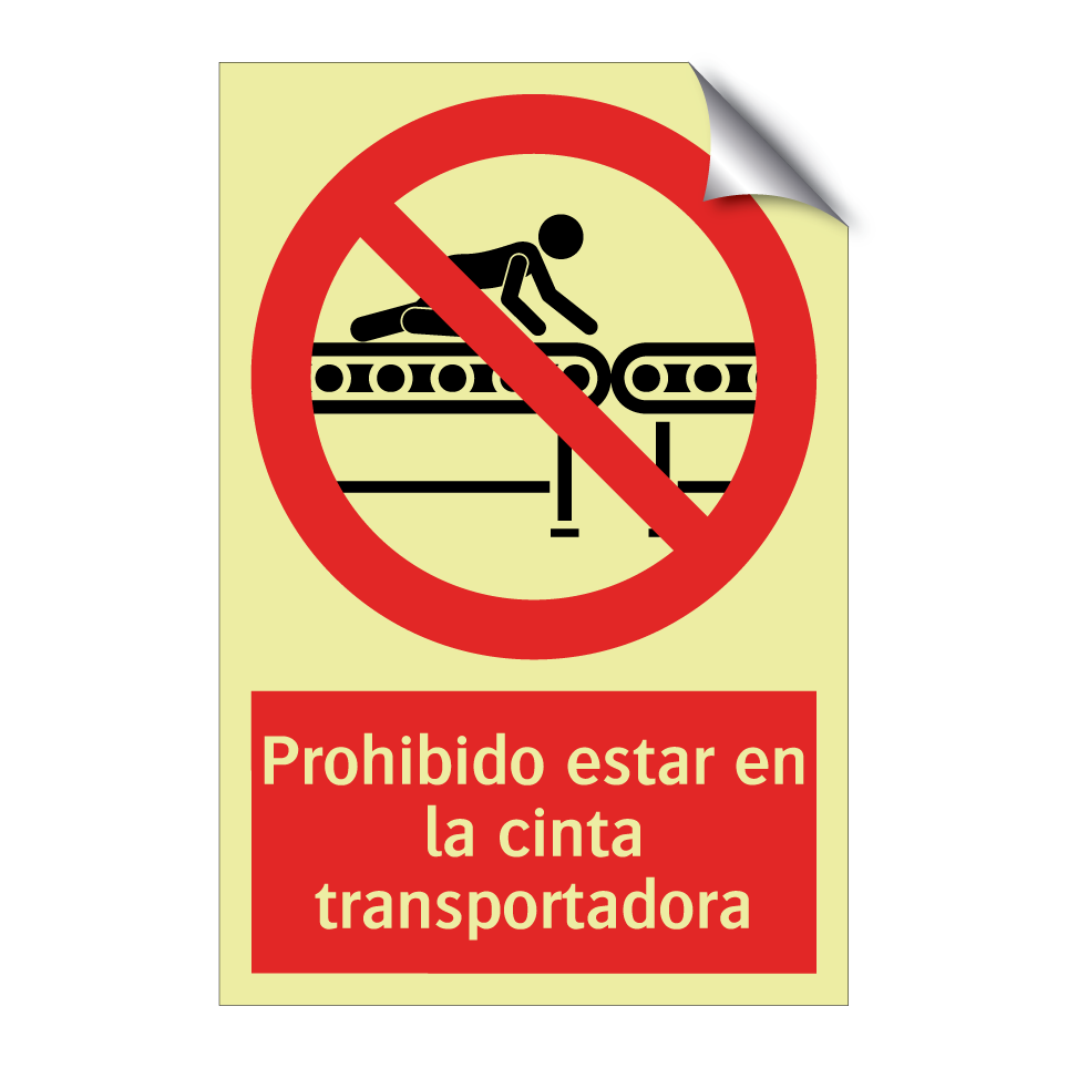 Prohibido estar en la cinta transportadora