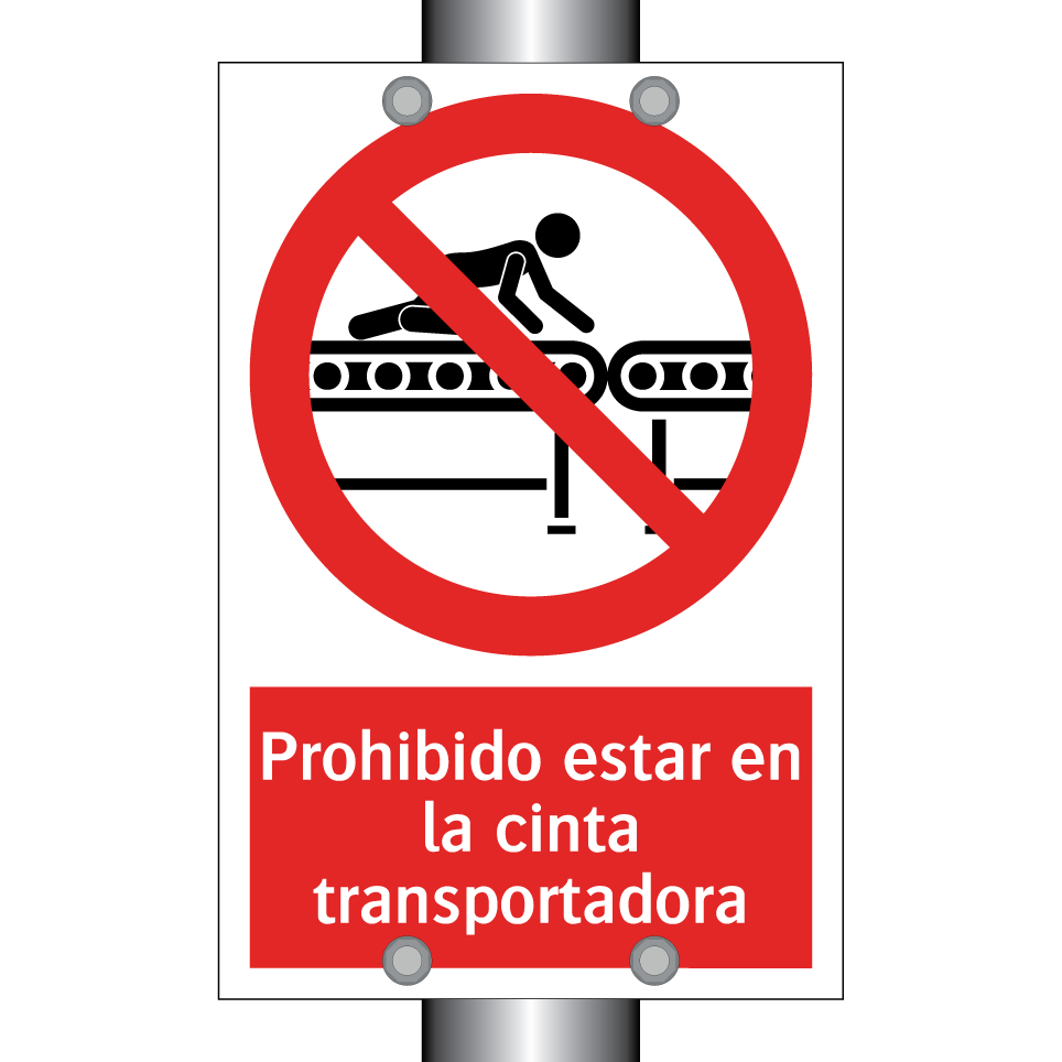 Prohibido estar en la cinta transportadora