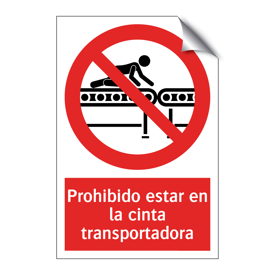 Prohibido estar en la cinta transportadora