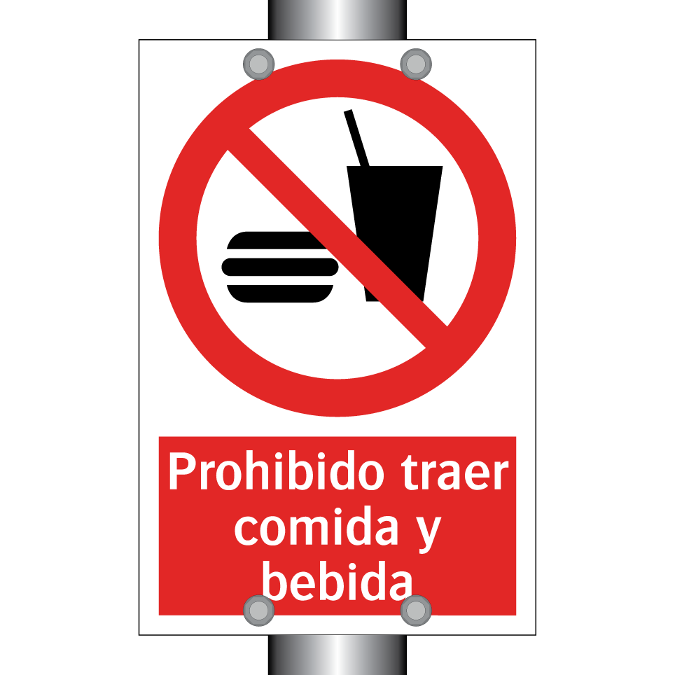 Prohibido traer comida y bebida