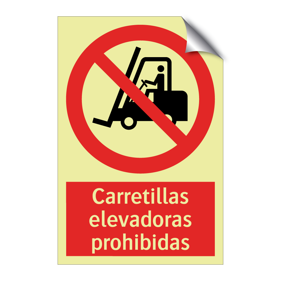 Carretillas elevadoras prohibidas