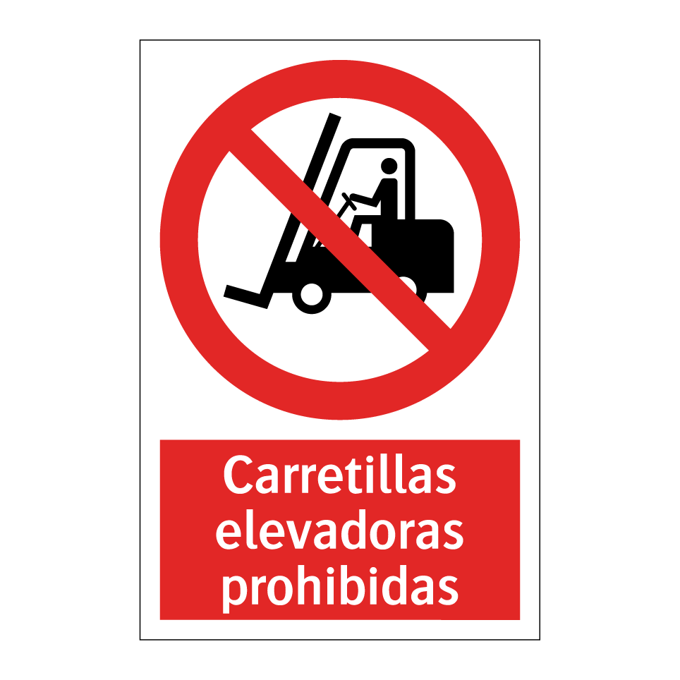 Carretillas elevadoras prohibidas