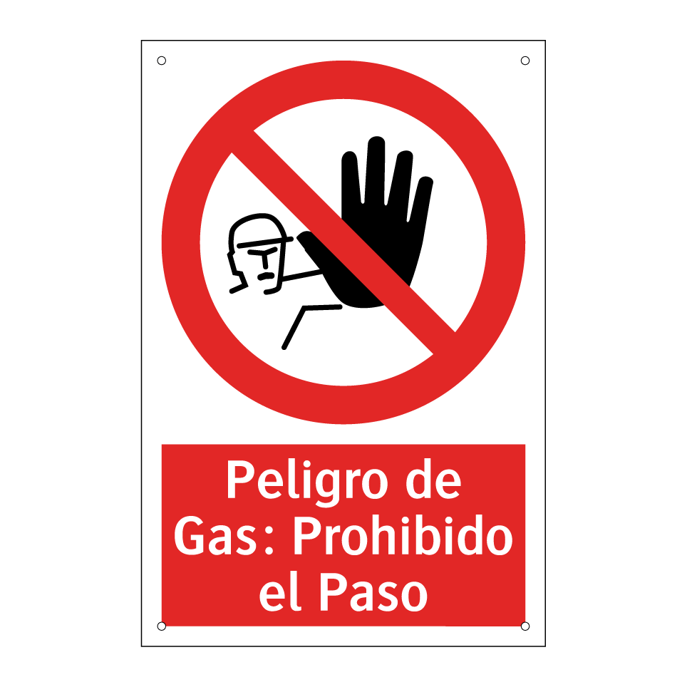 Peligro de Gas: Prohibido el Paso