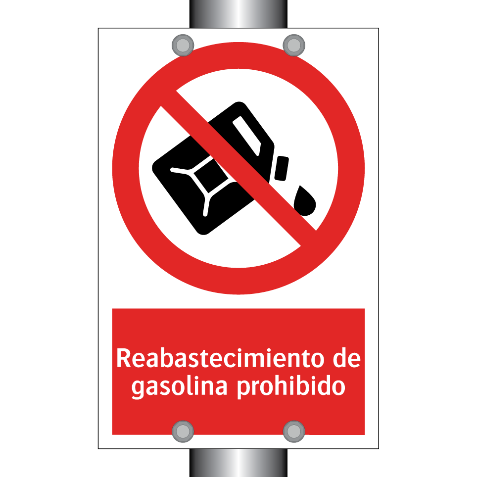 Reabastecimiento de gasolina prohibido
