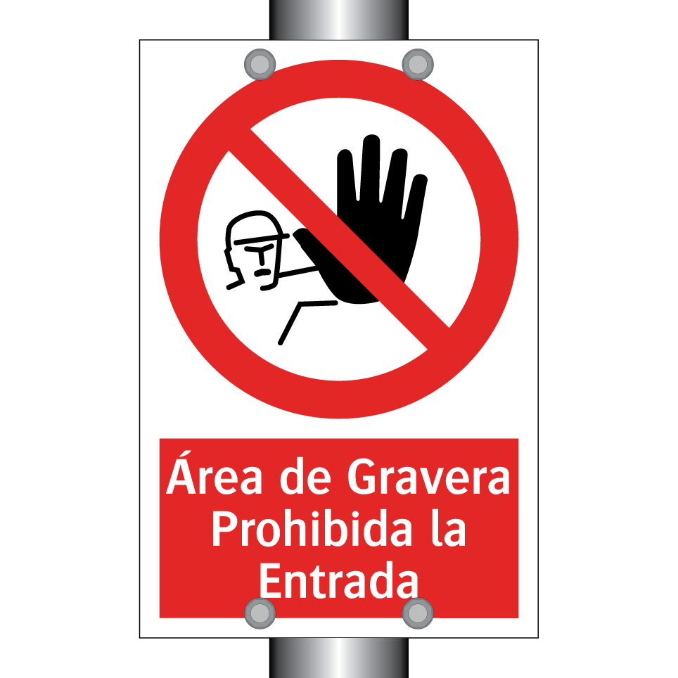 Área de Gravera Prohibida la Entrada