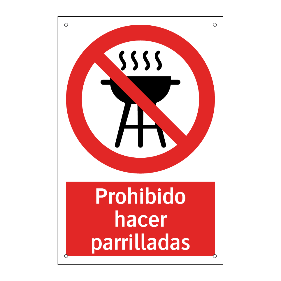 Prohibido hacer parrilladas